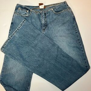 Vintage Candies Waist Less Flare medium Wash Jean made in USA Boho